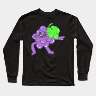 Dancing Steppes Rocking Beaten Dances Grape Long Sleeve T-Shirt